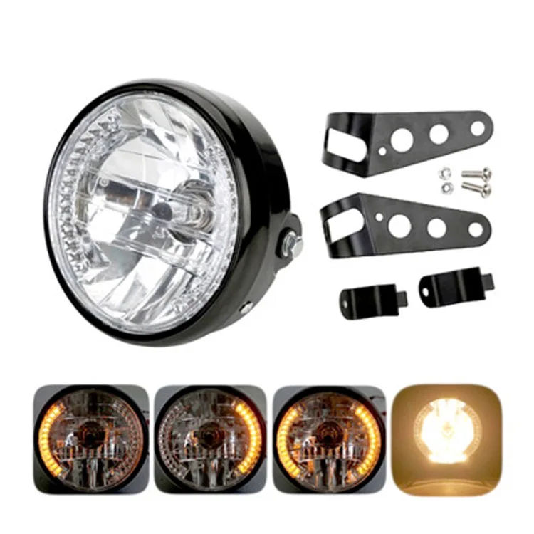 

Motorcycle Accessory Harley Cruise Prince Car Modified Retro Headlights Headlight Lamp Handle Holder LED Turn Signal