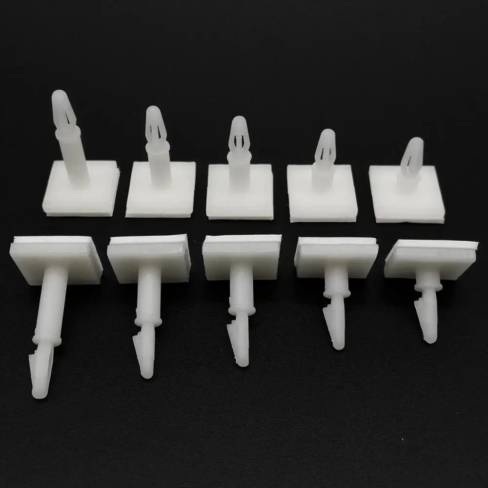 25pcs Adhesive Glue Nylon Plastic Standoff Spacer Bolt Stick Insert Lock Clip on Snap in Fixed Support PCB for 3mm Hole 1.6mm hex standoff nylon screws nylon screw bolt nylon screw