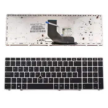 

Replacement Spanish Keyboard for HP EliteBook 8560p 8570P 8560B w/ Frame SP
