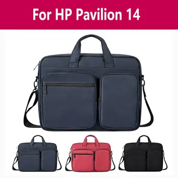 

For Hp Pavilion 14 2020 Business Portable Laptop Bag Waterproof Notebook Bag Simple Shoulder Handbag Briefcase Men