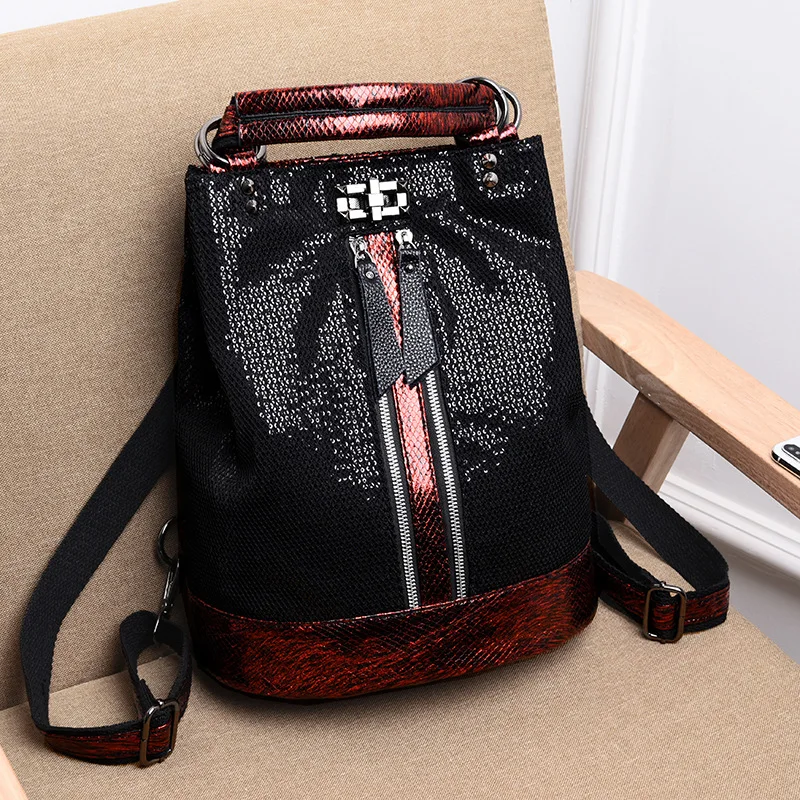 

Fashion Backpacks Women Girls Students School Bag Shoulder Bags Women Casual Travel Women's Genuine Leather Bag