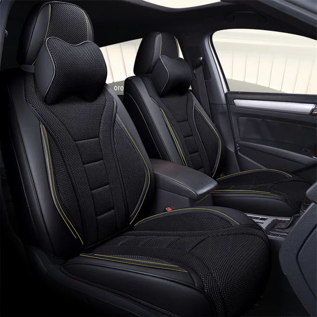 $US $199.99  Full Car Seat Cover Set Universal Car Cushion Covers for Automobile Seat Auto Accessories for Suzuk