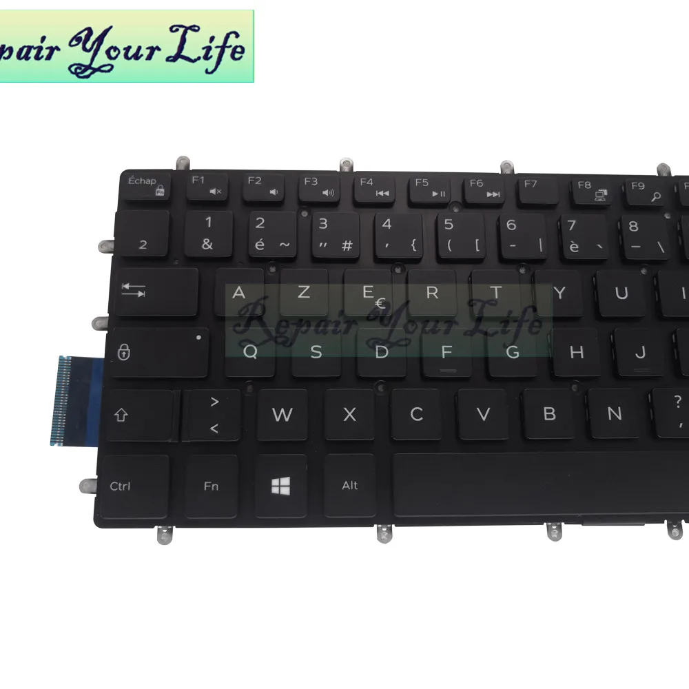 Francês Azerty Teclado Retroiluminado para Dell Inspiron 7567 7566 7587 7570 7580 5565 5570 5765 Laptop Teclados 0cmh7p Cmh7p Original - Imagem 4