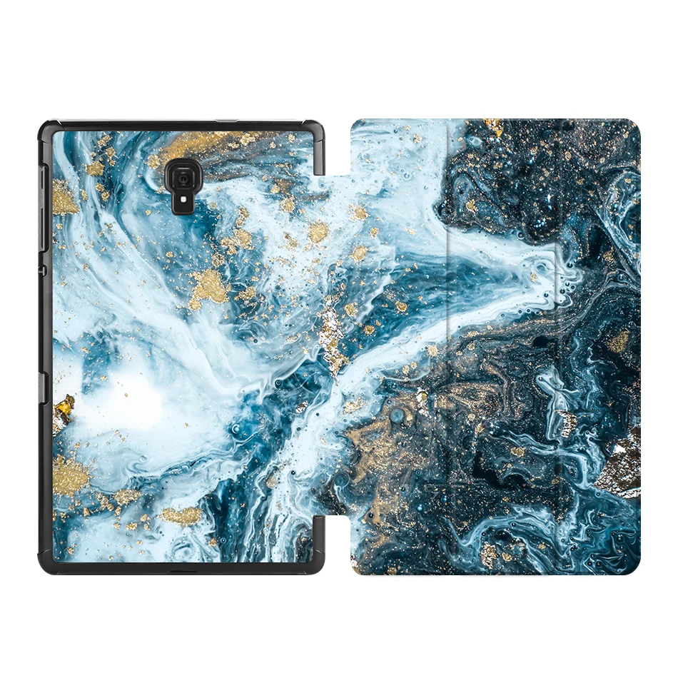 SS02 MTT чехол из искусственной кожи с мрамором для samsung Tab S4, 10,5 дюймов, SM-T830, T835, T837, тонкий магнитный откидной трехслойный чехол-подставка для планшета, Funda - Цвет: SS02