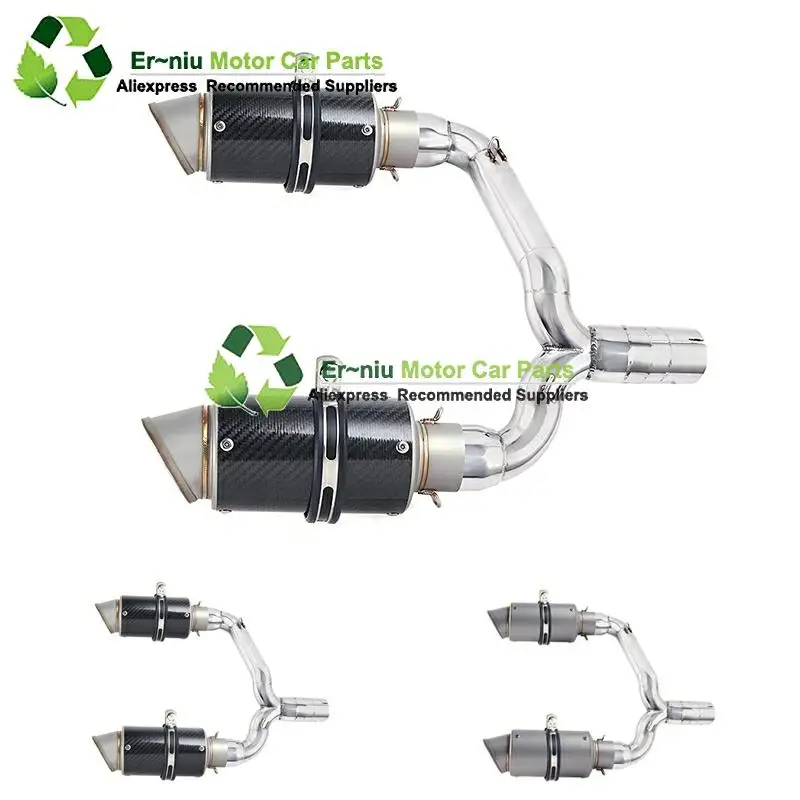 

GSR400 GSR600 BK400 BK600 GSR BK 400 600 Modified Link Pipe Motorcycle Full Exhaust Muffler Escape System Slip-On