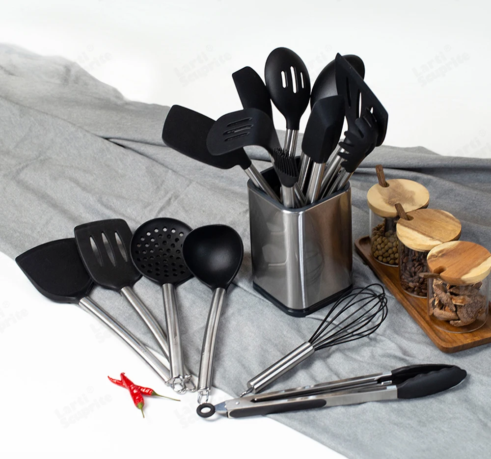 Stainless Steel+silicone Kitchen Tools Turner - Stainless Steel Silicone  Cooking - Aliexpress