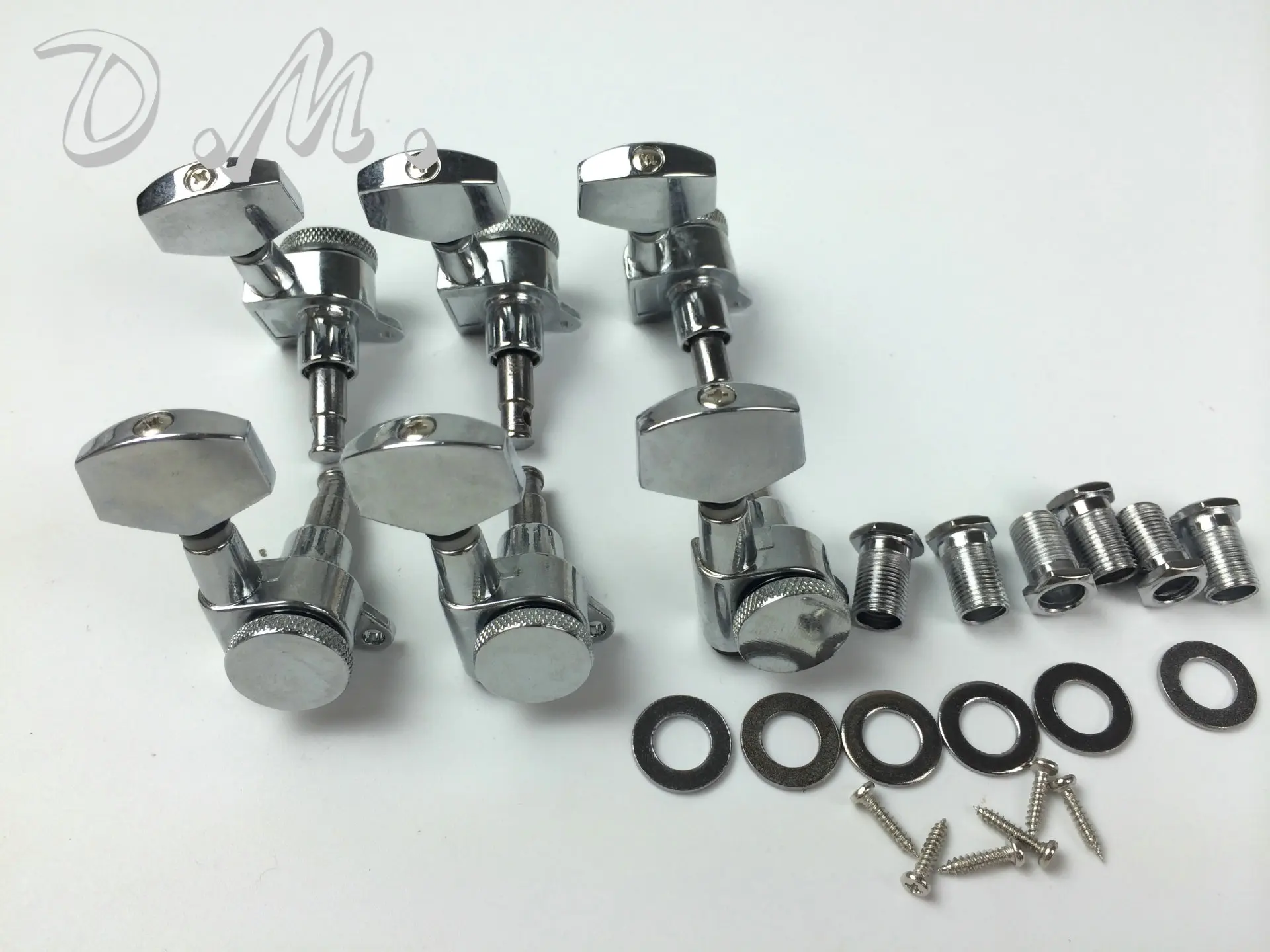 High Quality Guitar Peg Bakelite Guitar String Volume Maker Total-enclosed Quasi Lock xian Button Tuning Peg Knob Silver