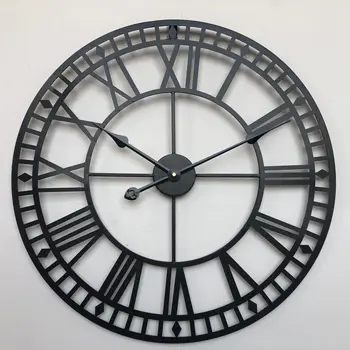

Nordic Minimalist Iron Home Silent Quartz Wall Clock Art Creative Living Room Decorative Wall Clock