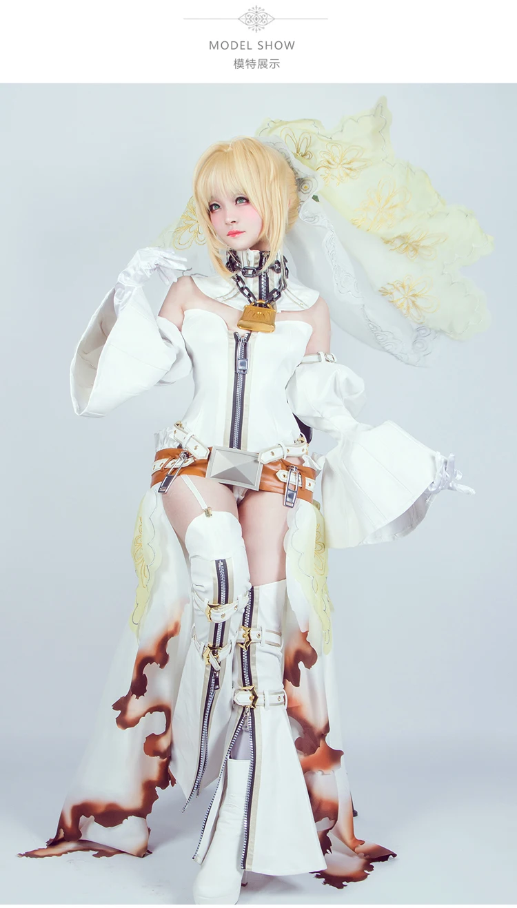 Чехлы для телефонов Nero FGO Fate/оливковое масло Экстра Nero, для косплея костюм 2th первоначальный цветок брак тиран свадебное платье маскарадные женские пикантные Косплэй подарочный набор