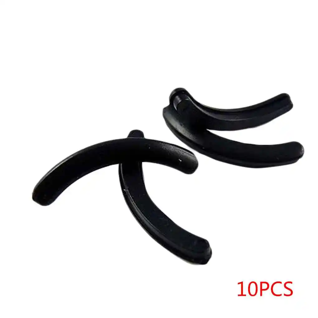 10Pcs Women's Eyelash Curler Pad Rubber Eyelash Clamp Replacement Clip Pads Black Antibacterial Curling Mat