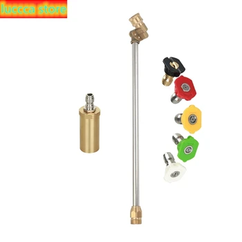 

1 PCs car pressure washer rotating Turbo nozzle 3600 Psi and 1 PCs pressure washer with adjustable angle nozzle
