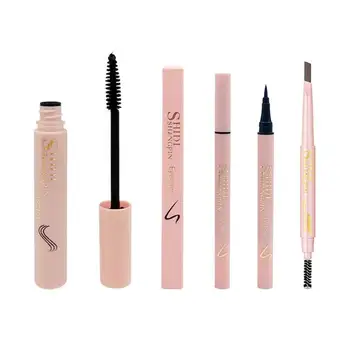 

Daily Pro Makeup Kit Eyelashes Extension Mascara Easy Wear Makeup Quick Drying Non-Halo Dyeing Eyeliner Waterproof Eyeliner