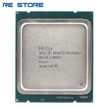 Intel Ксеон E5 2650 V2 LGA 2011 Процессор процессор 8 CORE 2,6 ГГц 20 м 95вт SR1A8 E5 2650V2 поддержка X79 материнская плата Intel Ксеон E5 2650 V2 LGA 2011 Процессор процессор 8 CORE 2,6 ГГц 20 м 95вт SR1A8 E5 2650V2 поддержка X79 материнская плата