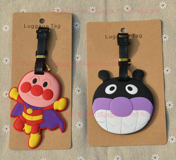 

1pcs Anpanman Anime Travel brand Luggage Tag Suitcase ID Address Portable Tags Holder Baggage Labels New