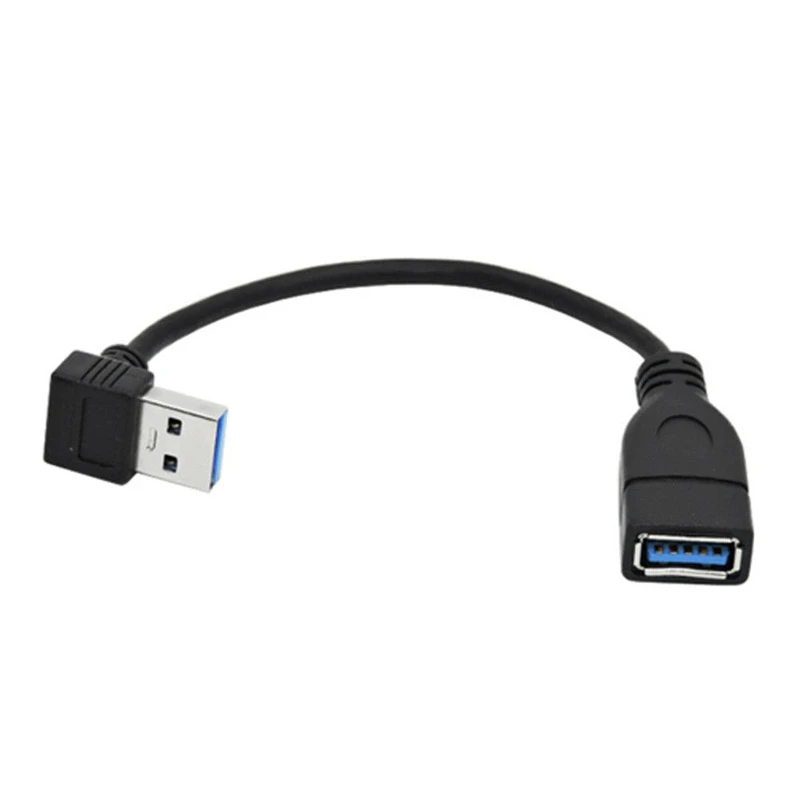 Usb 3,0 угол 90 градусов удлинитель адаптер «Папа-мама» шнур данных