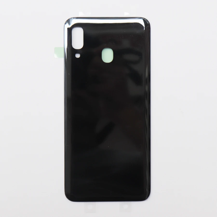 Black Для samsung Galaxy A20 A205 A205F SM-A205F корпус батарейного отсека заднее стекло чехол Корпус Корпуса A20 Замена - Цвет: Black