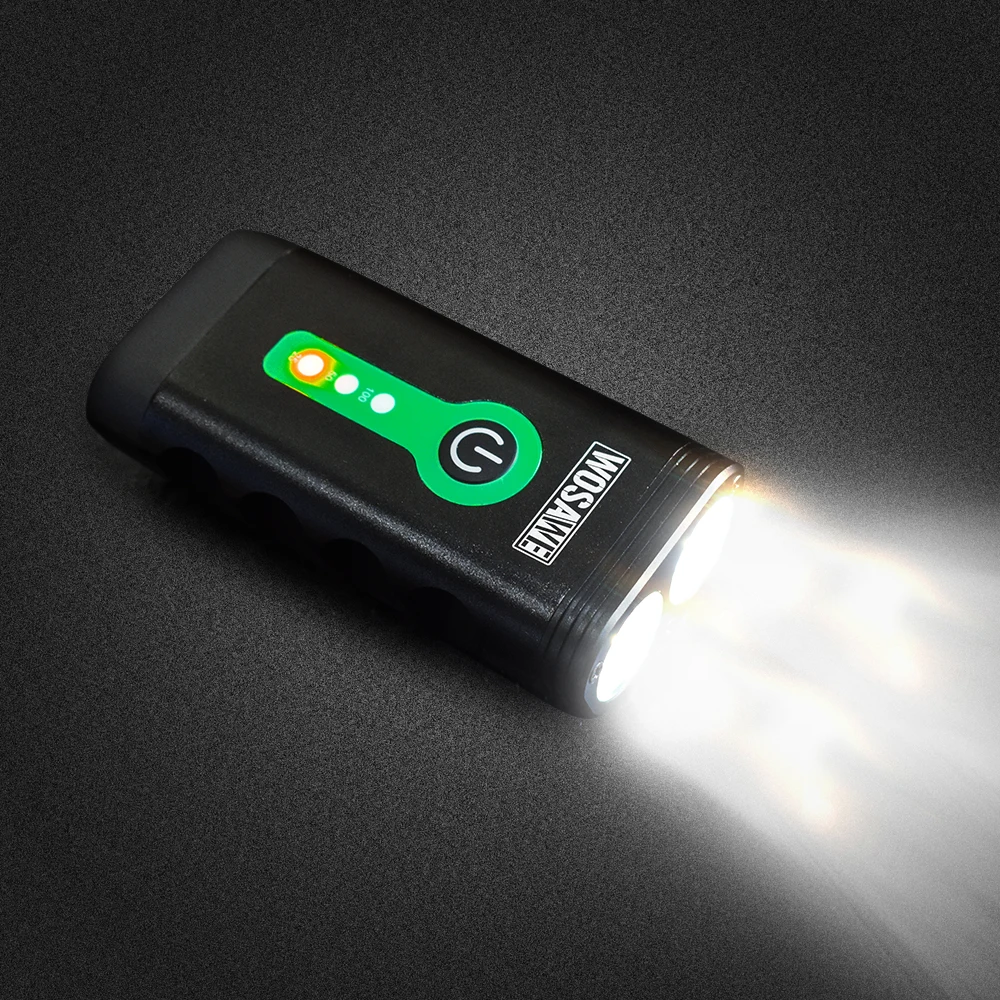WOSAWE USB Перезаряжаемый велосипедный флэш-светильник 2400 люмен со встроенными литиевыми батареями велосипедный светильник 2-XML-3 светодиодный велосипедный светильник 5 режимов