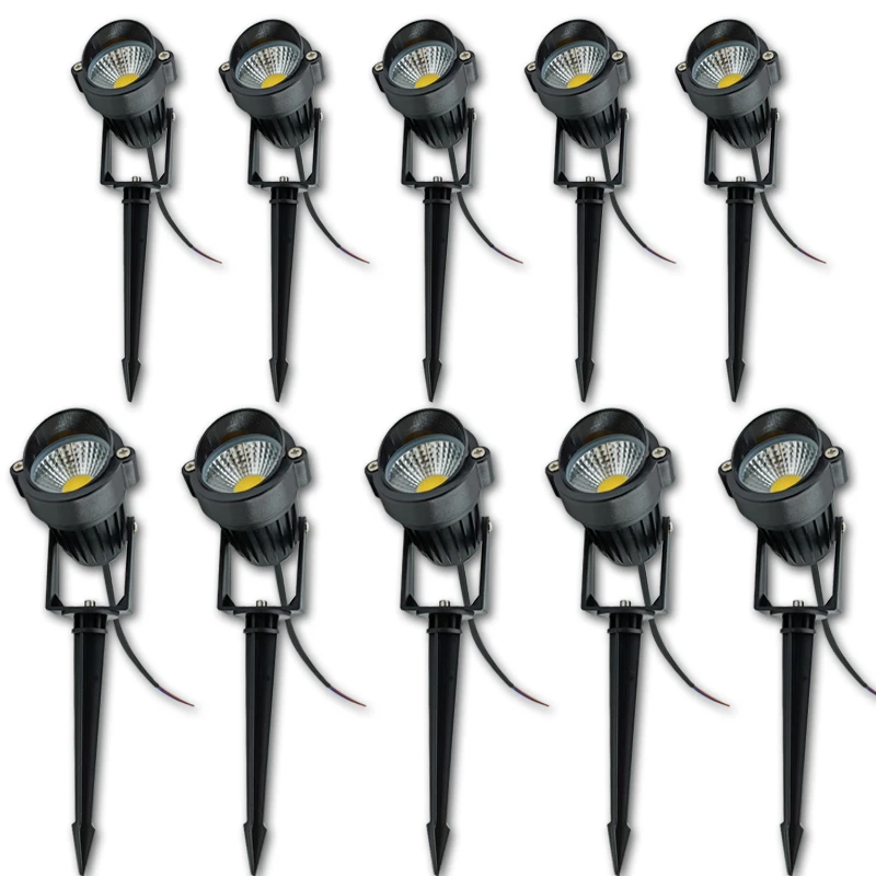 3W 5W COB Outdoot Waterproof Led Garden Lamp 10pcs 110 V 220V DC12V 24V Outdoor Lighting Garden Light Landscape LED Spotlight garden light