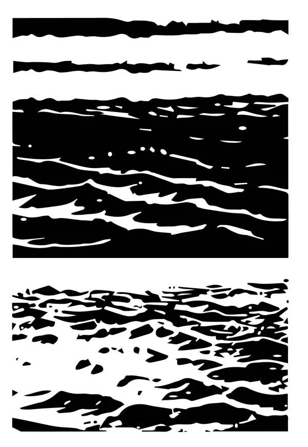 

Step layers sea waves Transparent Clear Stamps / Silicone stamp for DIY scrapbooks photo album/Card Making