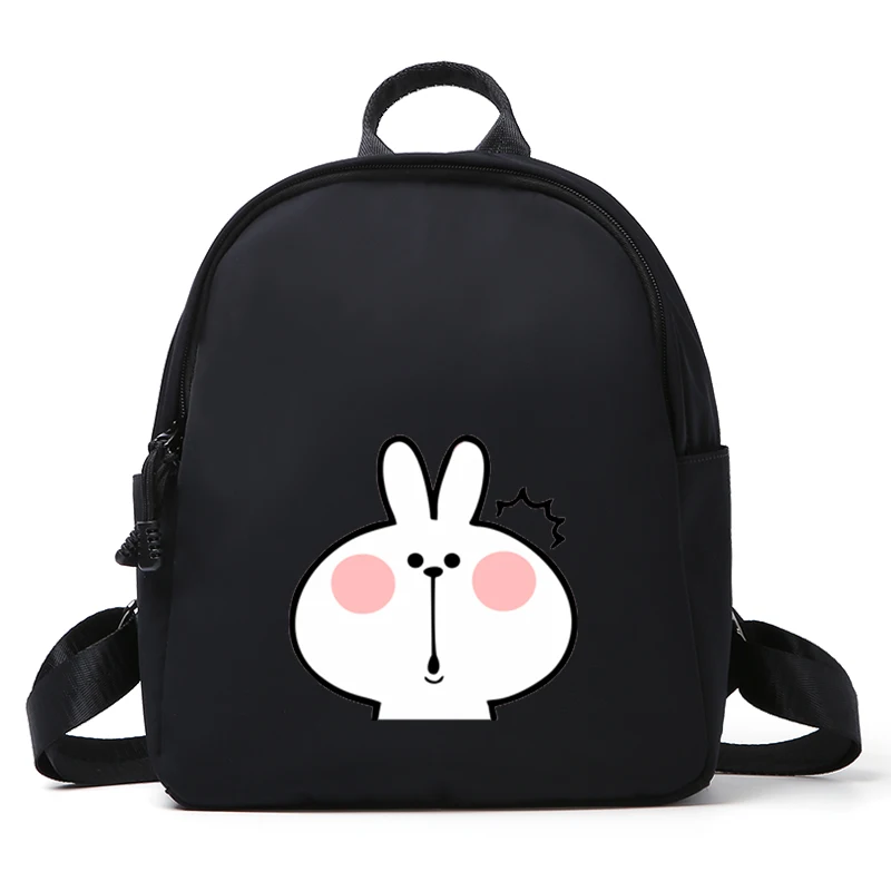 Высокое качество Модный мультфильм милый узор в виде кролика рюкзак Harajuku для девочек Детская мода путешествия школьная сумка рюкзак - Цвет: blue