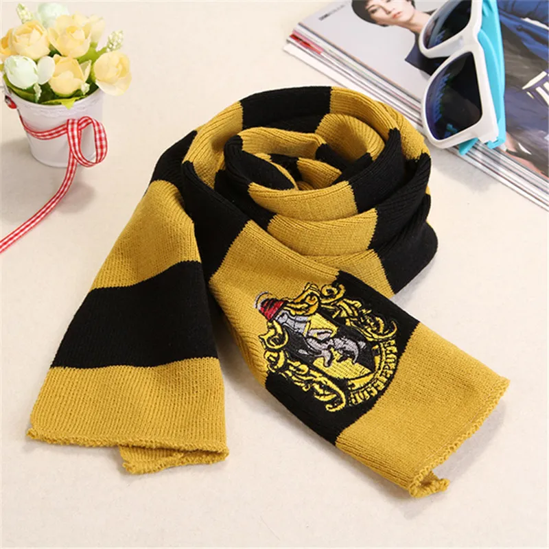10 шт много Поттера шарф Гриффиндор Слизерин Ravenclaw Hufflepuff зимние шарфы оптом