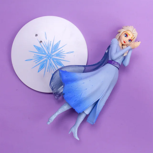 Disney Frozen Elsa Princess Hand Rest Lizard Figure Doll Toy for Girl Children Cartoon Character Gift Ornaments 2