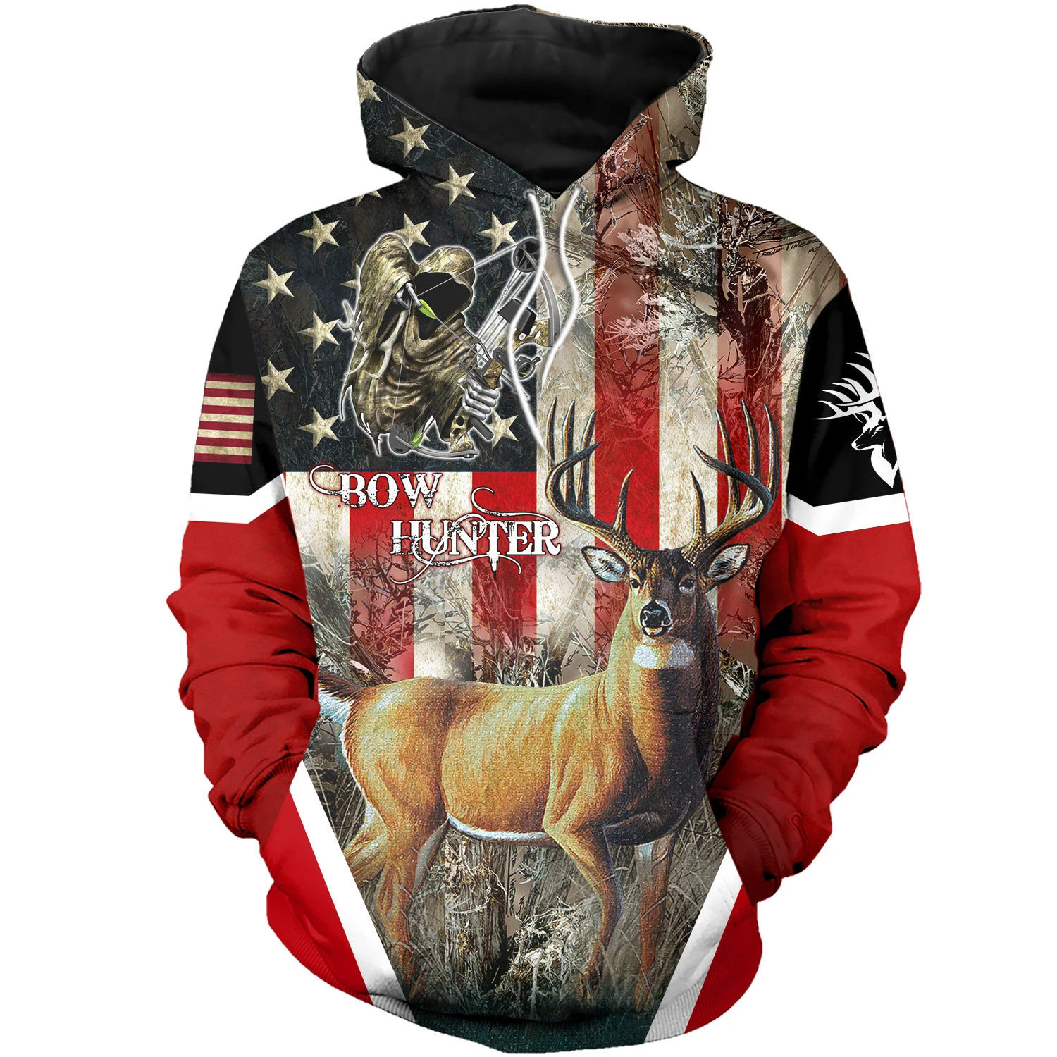 

deer hunter National flag 3D Printed Men Hoodies/sweatshirts Harajuku Fashion Hooded Autumn Hoody streetwear sudadera hombre