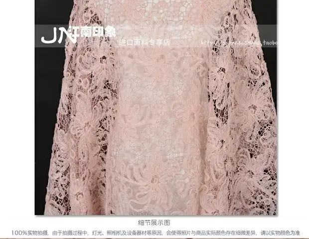 Jiangnan impression, летнее Новое вязаное кружевное платье с вышивкой, модное платье, распродажа, ткань
