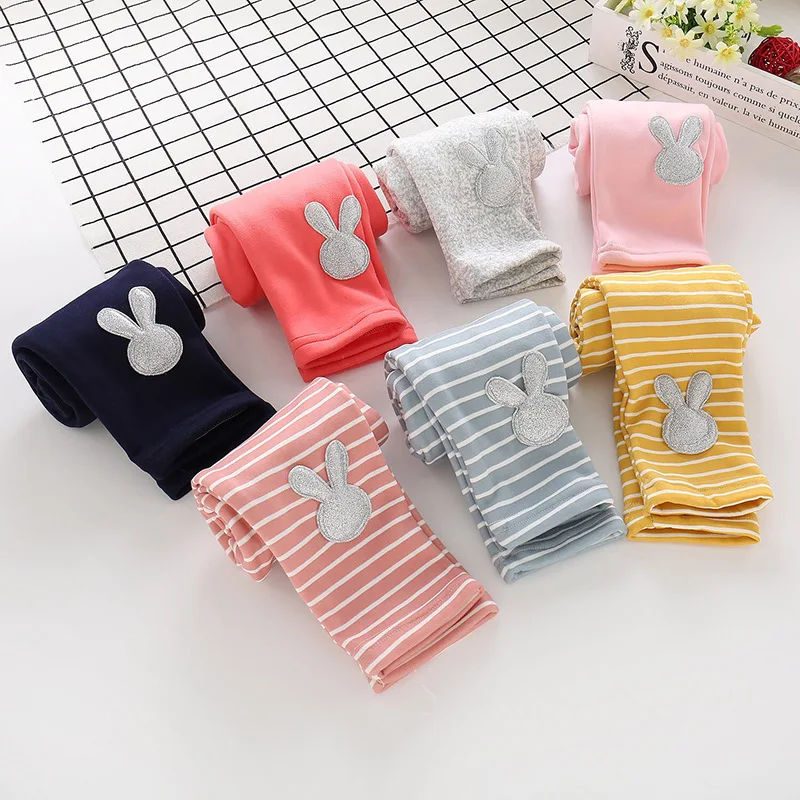 

2018 Autumn & Winter Girls Brushed And Thick One -Piece Trousers Children Korean-style Leggings Manufacturers Direct Selling Cra