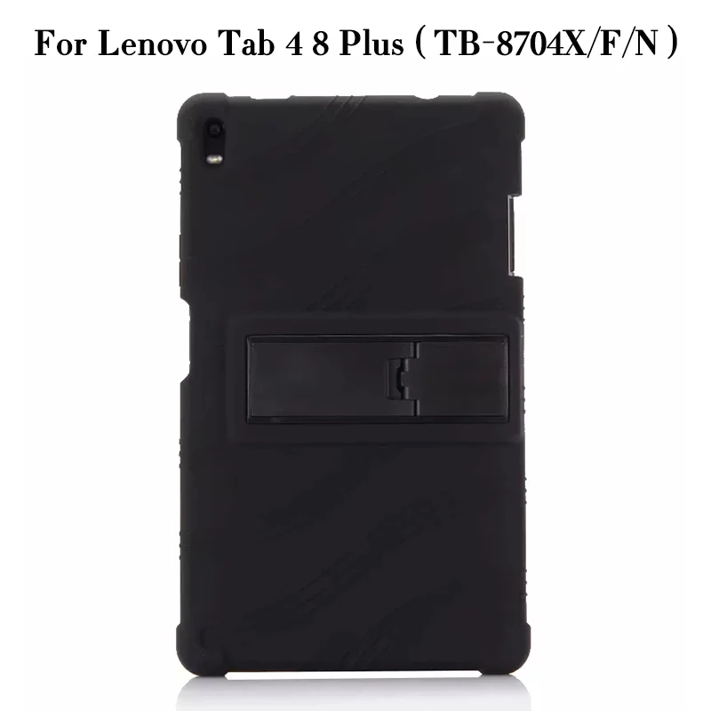 Чехол Slicon для lenovo TAB 3 8 Plus 8703x TB-8703N/F 8," планшетный ПК Защитный чехол для lenovo Tab 4 8 Plus TB-8704X/F/N - Цвет: TAB4 8 Plus-black