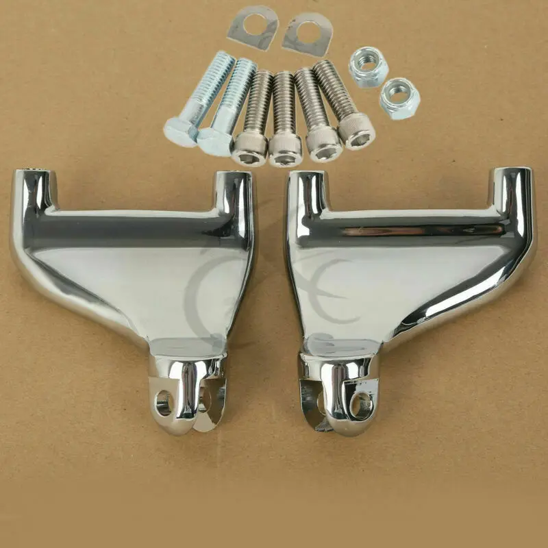 Хромированные подножки отдых Монтажный кронштейн для Harley Sportster 883 1200 XL 2004-2013