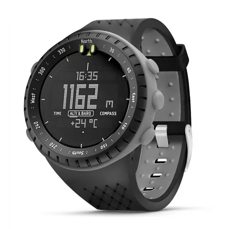 Two tone Soft Silicone Watchband Wrist Strap Anti Scratch Watch Case Screen Protector for Suunto Core Smart Watch Accessories|Смарт-аксессуары| | АлиЭкспресс