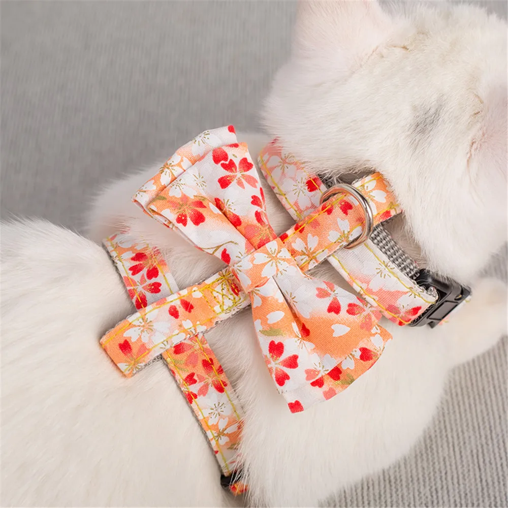 Pet Cat Adjustable Harness Vest Walking Lead Leash For Puppy Cats Collar Polyester Mesh Harness For Small Medium Shorthair Pets Pet Cat Adjustable Harness Vest Walking Lead Leash For Puppy Cats Collar Polyester Mesh Harness For Small Medium Shorthair Pets