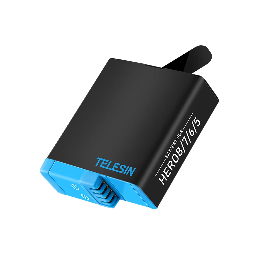 Новейшие литий ионные аккумуляторы Telesin для Gopro hero 8/7/6/5 сменный ионный