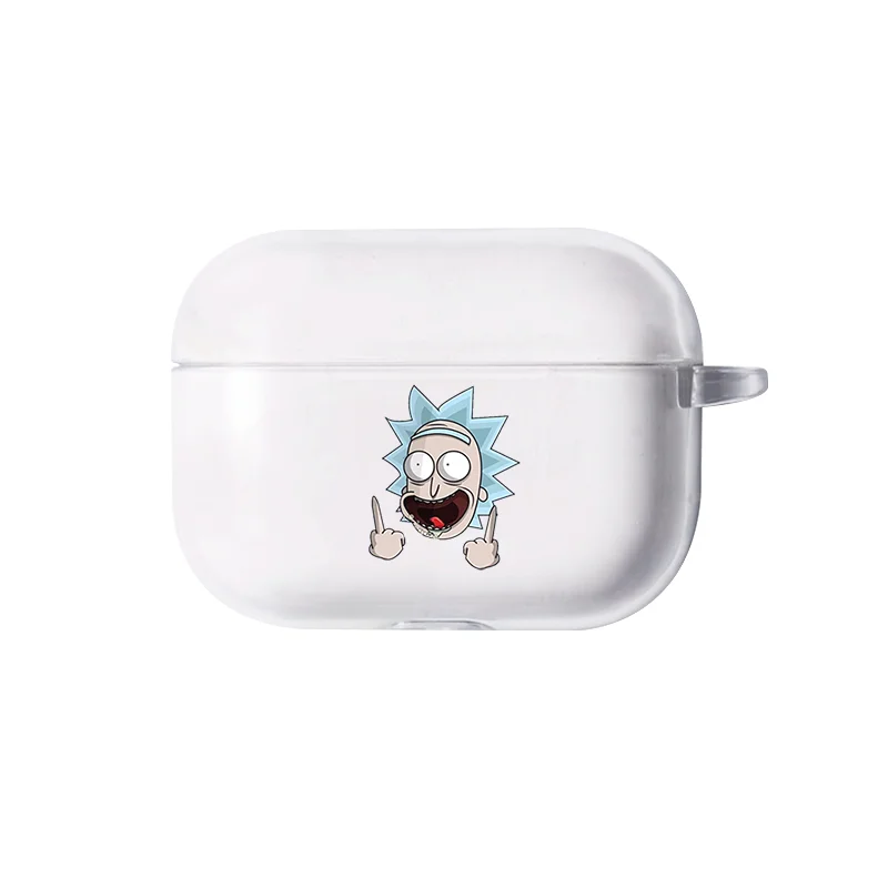 I250063 Чехол Airpods Pro с мультяшным принтом Рик и Морти, беспроводные Bluetooth наушники, милый чехол для Apple AirPods pro, силиконовый чехол для зарядки, чехол - Цвет: I250063
