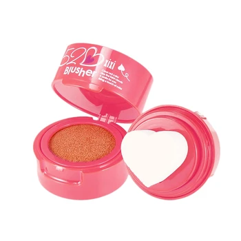 

Protective Long Lasting Air Cushion Seal Blush Cream Contour Makeup Palette Heart Blusher Palette Orange Peach Color 03