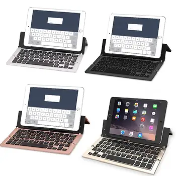 

Triple Folding Bluetooth Keyboard BT Wireless Foldable Touchpad Keypad for IOS/Android/Windows ipad Tablet
