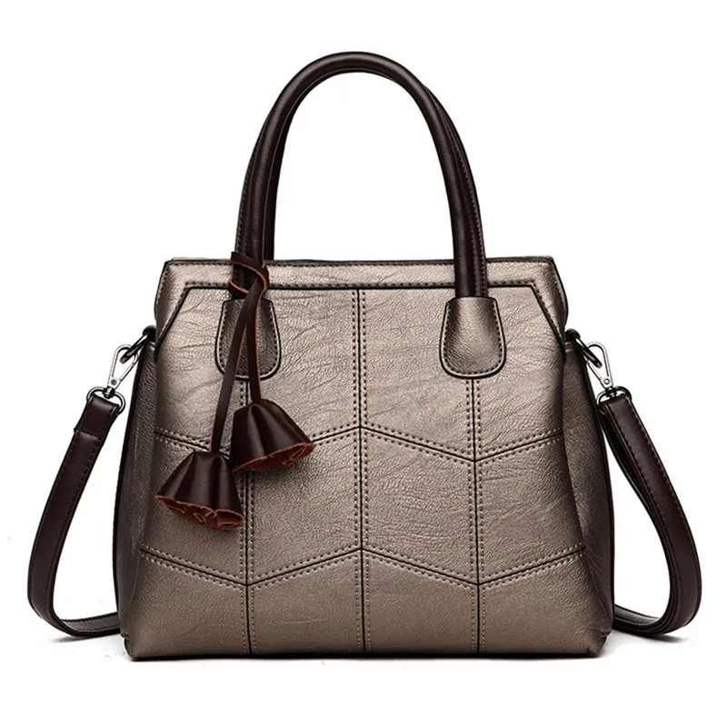 Женская сумка сумки из мягкой кожи роскошные сумки женские сумки дизайнерские сумки через плечо для женщин кошелек mujer - Цвет: BRONZE