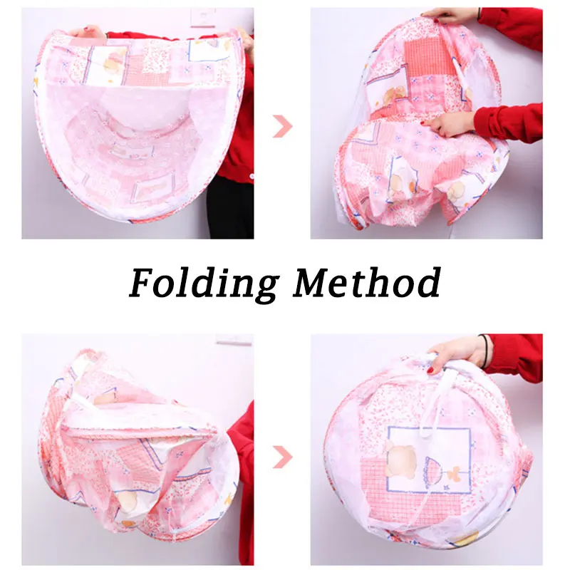 Folding Crib Netting  Baby Bedding Room Bed Infantil Baby Mosquito Nets Bed Suit For 0-3 Years Old Children Baby Room Decor