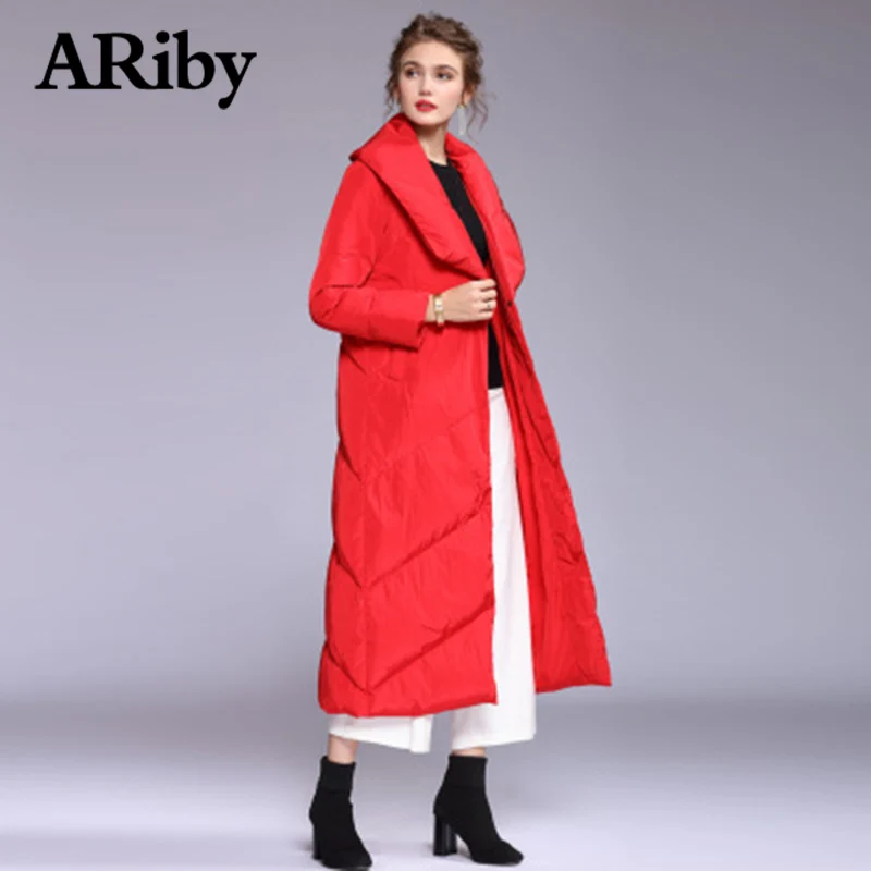 Высококачественный пуховик aribby новинка 2019 длинный в европейском и американском