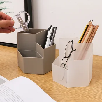 

Pen Holder Multi Function Desktop Storage Makeup Brush Storage Pencil Desk Organizer Office Accessories Stationery Supplies