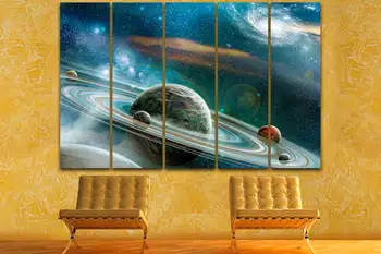 

Paintings Wall Art Galaxy Space Planets Canvas Modular Astronomy Cool Picture HD Print Posters Frame For Living Room Home Decor