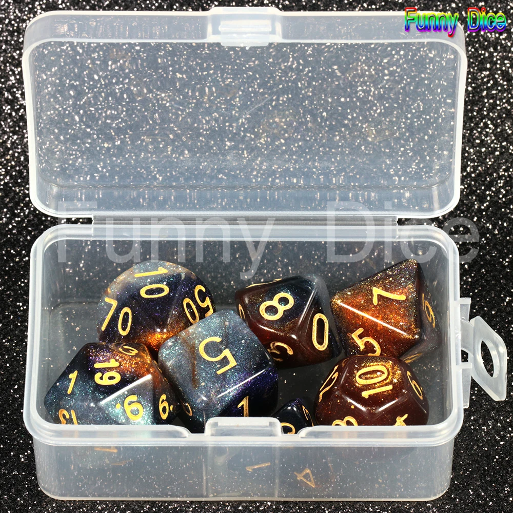 Звездные звезды Новинка креативная Вселенная Галактика dice7 шт. с коробочкой для