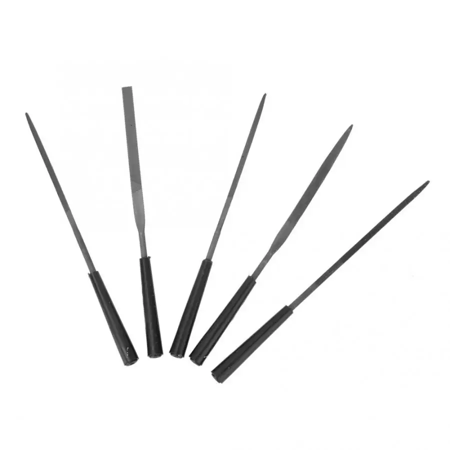 Leathercraft Tool Sets 5Pcs Steel File Set DIY Model Carving Polishing Filing Tool Kit for Glass Ceramics leather tools