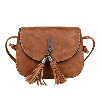 

New Women Handbag Japan Style Fringes Bags For Women zipper Buckets Single Female Messenger Bag sling pouch for Stude