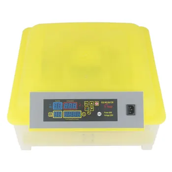 

48-Egg Practical Fully Automatic Poultry Incubator (US Standard) Yellow & Transparent