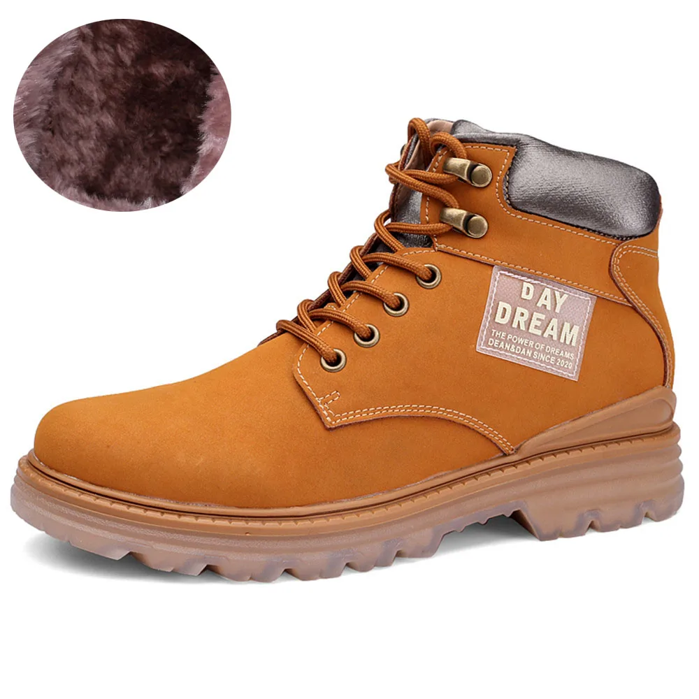 

Winter Outdoor Work Boots Women Keep Warm Martin Boots Waterproof Ankle Snow Boots With Fur