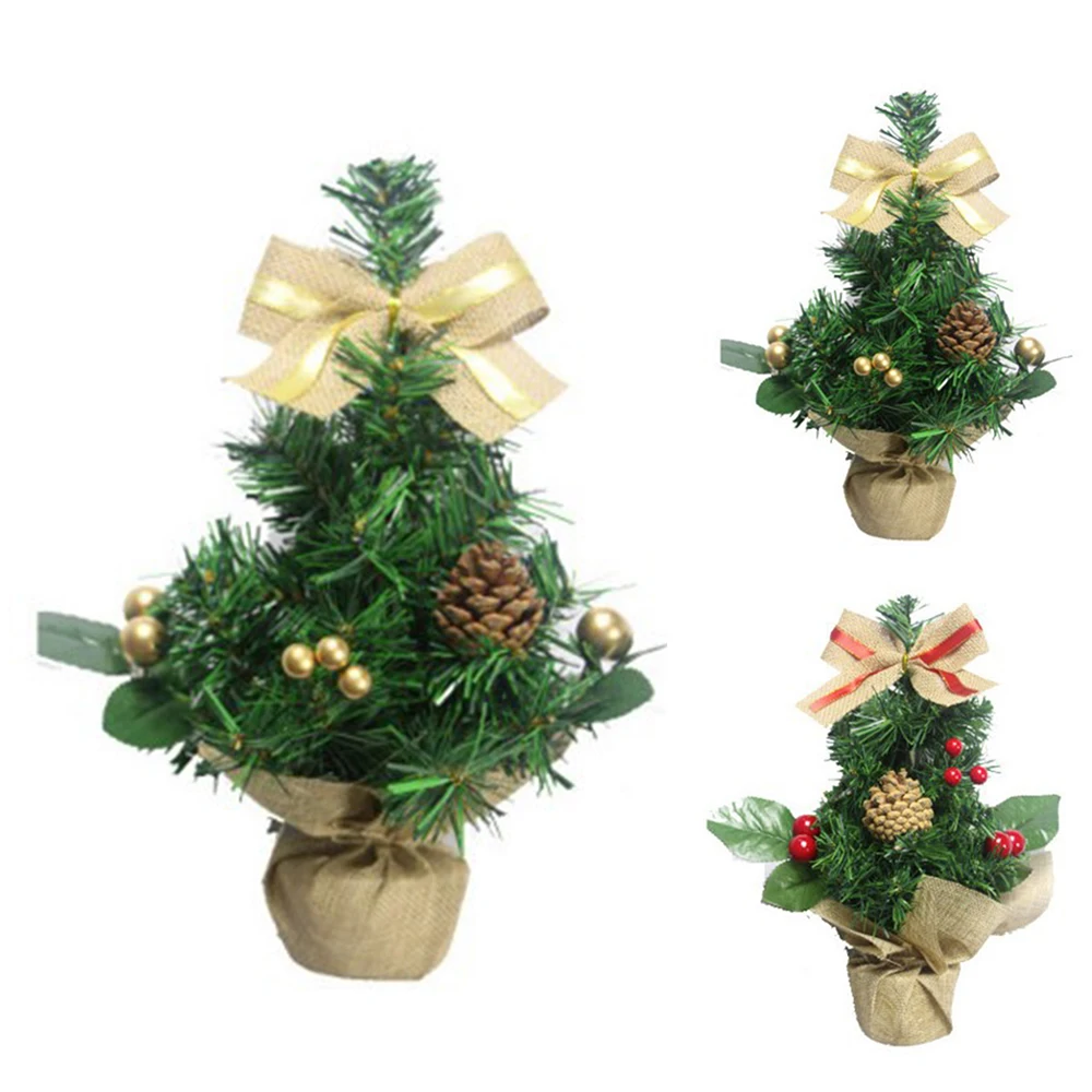 Festival Mini Christmas Tree Xmas 30cm Artificial Ornament Desk Window