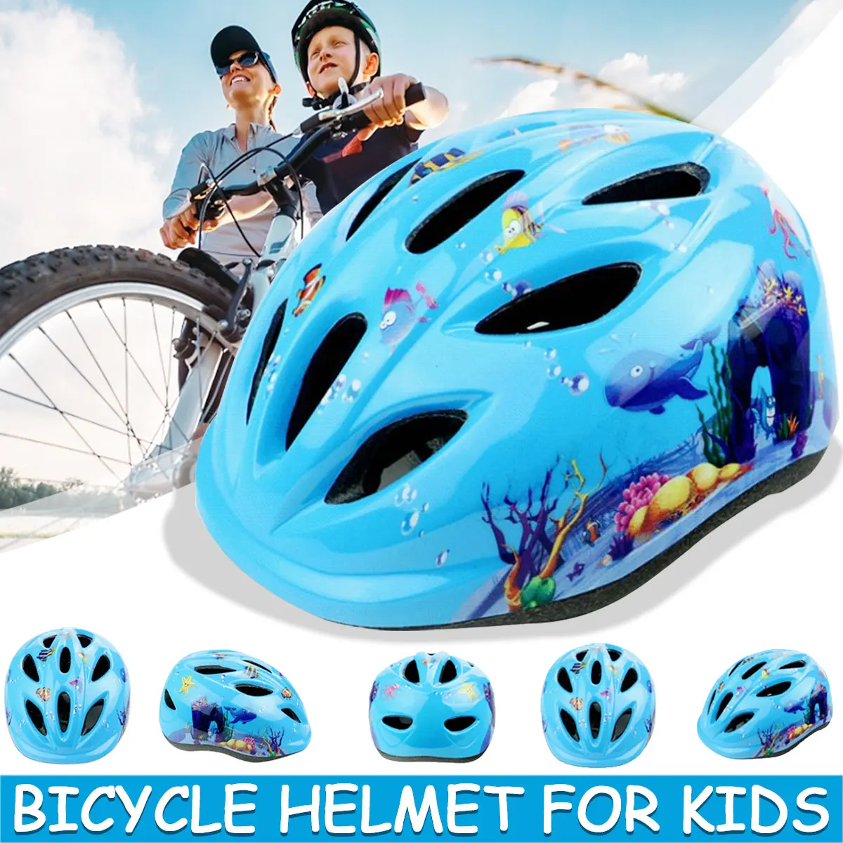 Kids Safety Children Helmet For Bike Scooter Bicycle Skate Board Adjustable