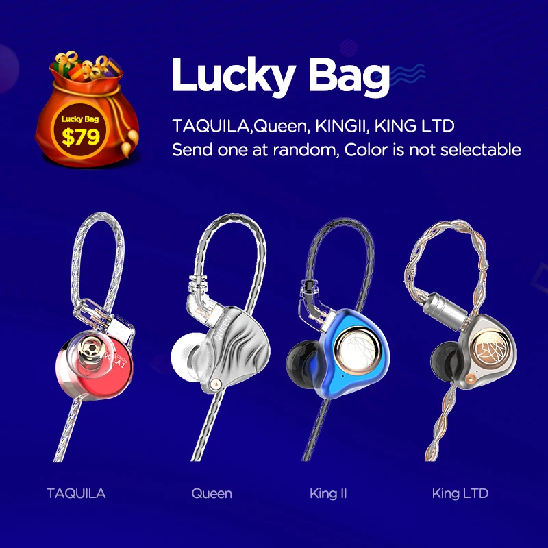 

TFZ Lucky Bag ,TAQUILA,Queen, KINGII, KING LTD Send one at random, Color is not selectable